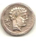 Resto de Moneda Romana de Quinto Sertorio