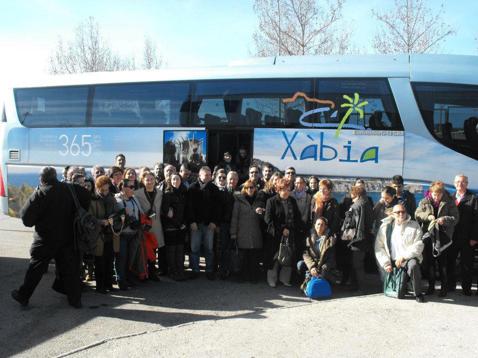 Autobús de Xàbia para trasladarse a FITUR
