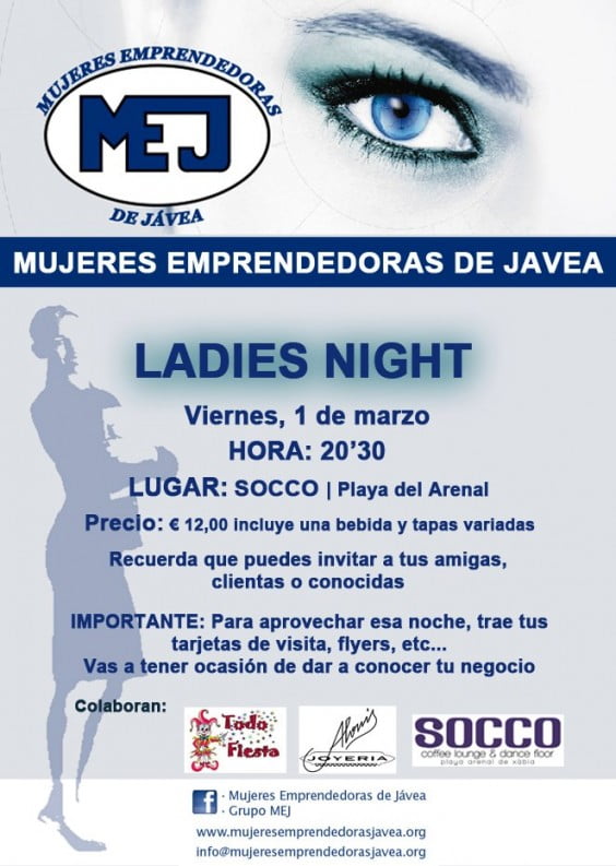 MEJ organiza una Ladies Night en Jávea