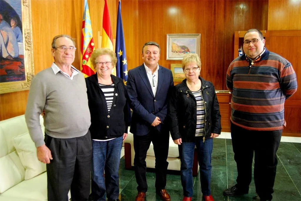 Chulvi con los mayorales de San Francisco de Paula