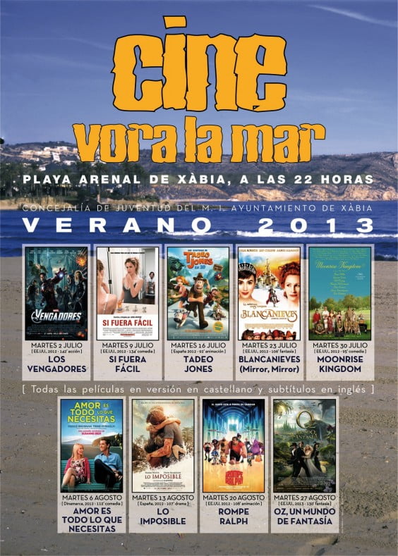 Cine Vora Mar Jávea 2013