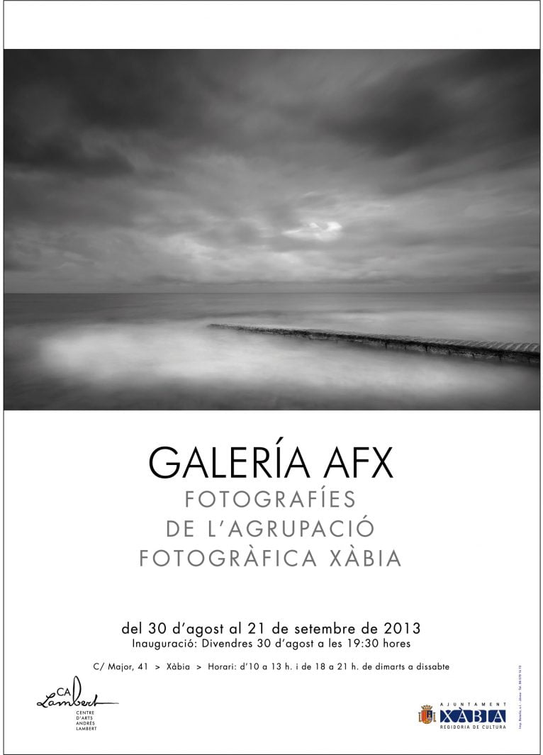 Cartel de la exposición Galería AFX