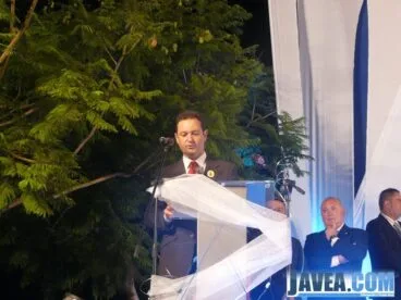 El Presidente de la Comisión de Fiestas Mare de Déu de Loreto durante su discurso