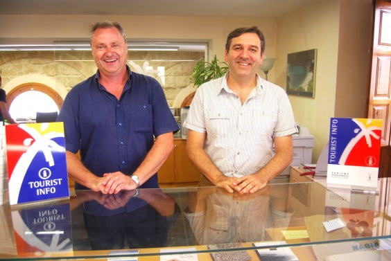 El edil de Turismo, Antonio Miragall y el nuevo Comunity Manager, Mario Schumacher.