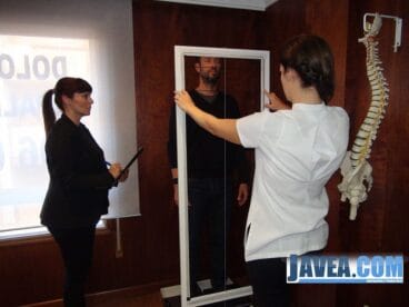 Gata Quiropráctica Gata de Gorgos medición de la columna