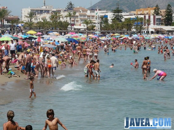 Las playas de Jávea han gozado de una ocupación alta durante los meses de verano