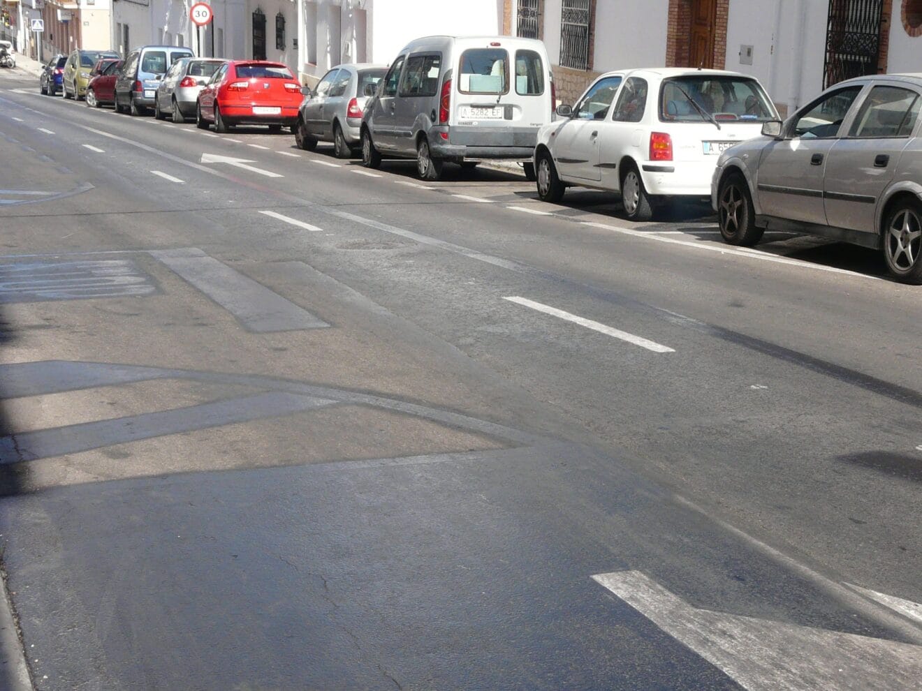 Avenida Juan Carlos I después de ser abierta al doble sentido 