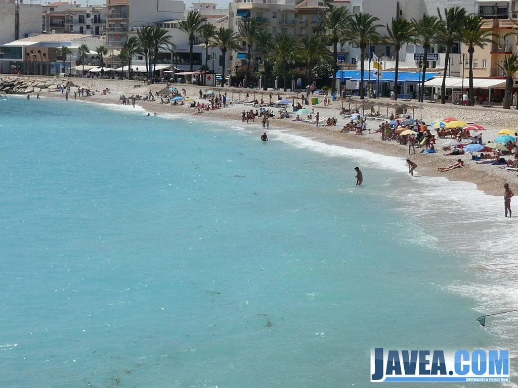 Solo algunos bañistas entraban a refrescarse vigilando con cuidado los bancos de pequeñas medusas marrones
