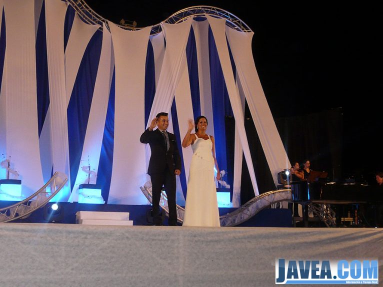 Teresa Marín Moragues y Francisco Ivars Roselló después de subir al escenario