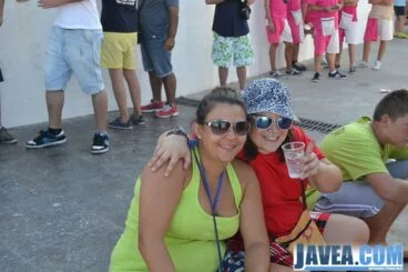 Antes del desfile con la batukada