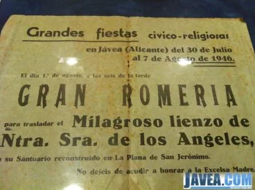 Cartel informativo de fiestas civico-religiosas
