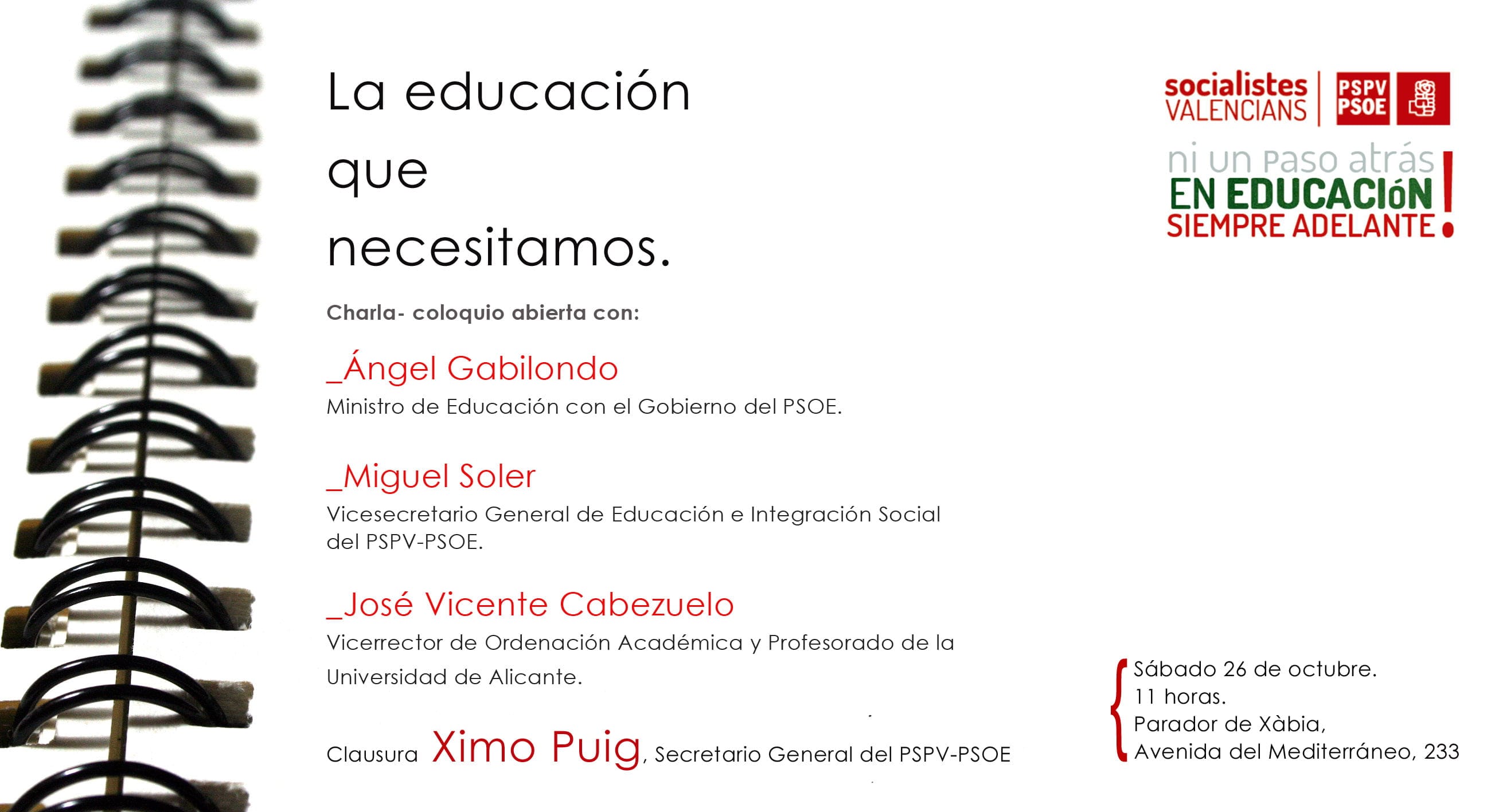 Charla Gabilondo en Xàbia
