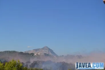 Incendio en el parque forestal de la Granadella
