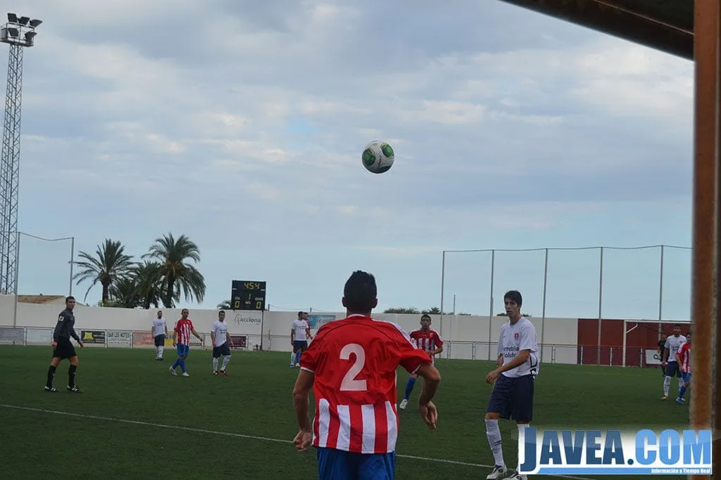 Momento del partido Jávea-Pego