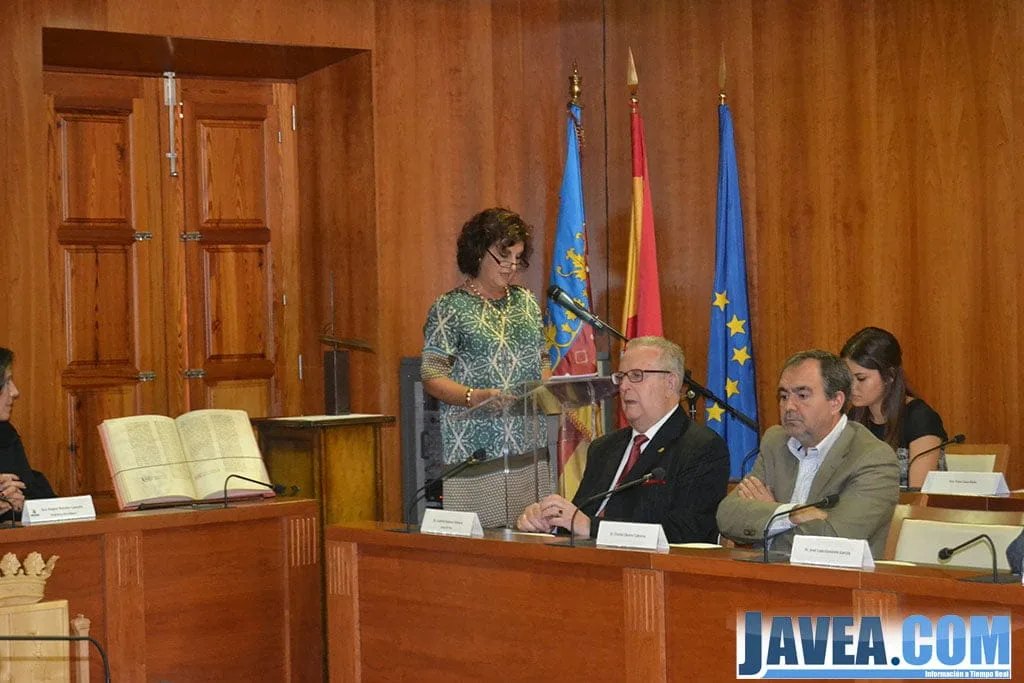 Pepa Guardiola durante la celebración de los premio 9 d'octubre Vila De Xàbia 
