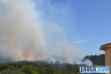 Zona del incendio desde la calle Roncadell.