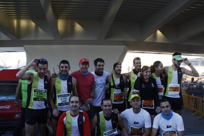 Atletas de Jávea en la Maratón de Valencia