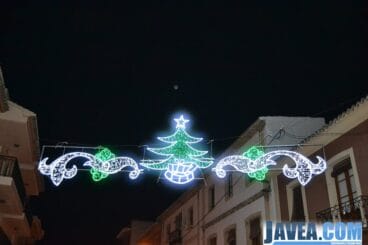 Decoración navideña de las calles de Jávea