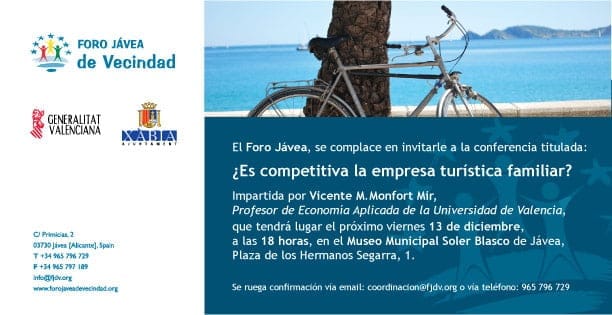 El Foro Jávea celebra una serie de conferencias sobre el Turismo