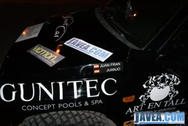 El coche de nuestro equipo formado por Juanjo Catalá y Juanfran Pastor.