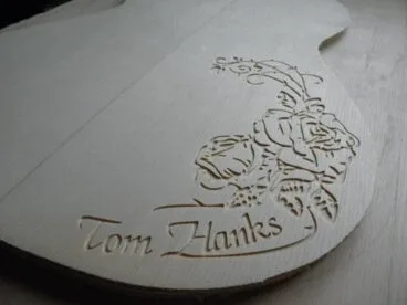Guitarra personalizada por Guitarras Bros para el actor Tom Hanks