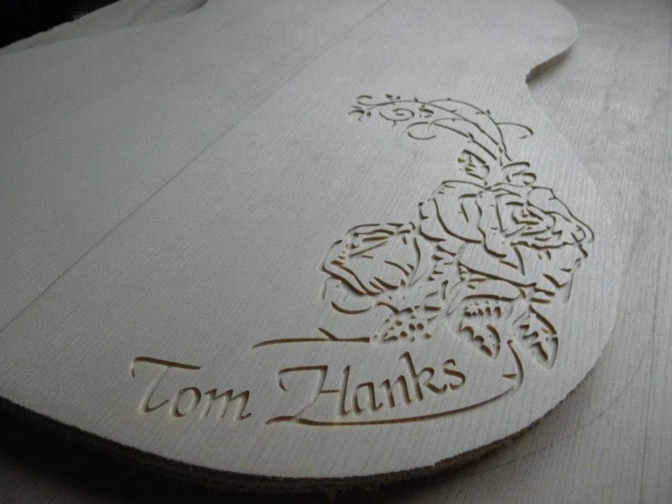 Guitarra personalizada por Guitarras Bros para el actor Tom Hanks