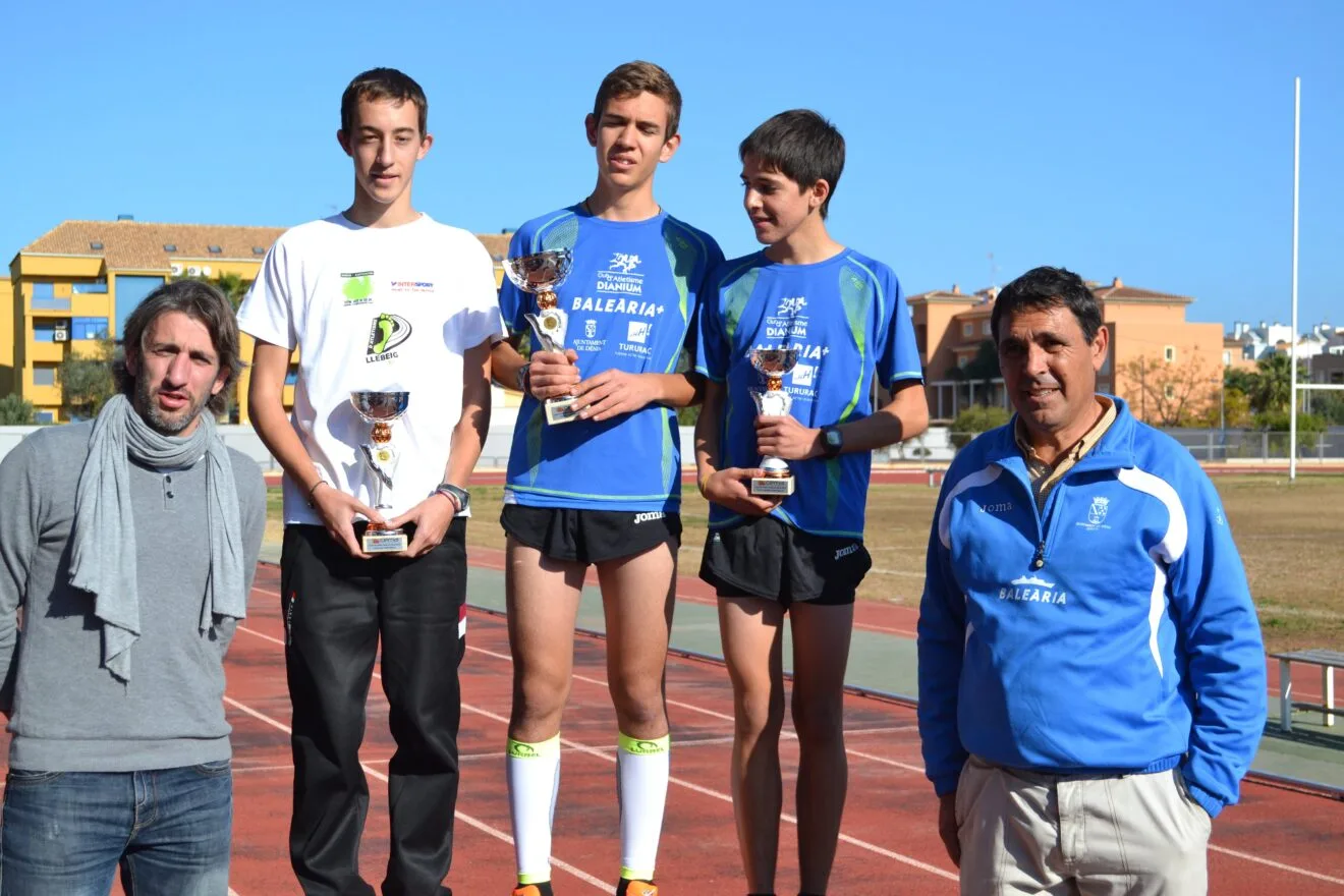 Podium comarcal cadete masculino