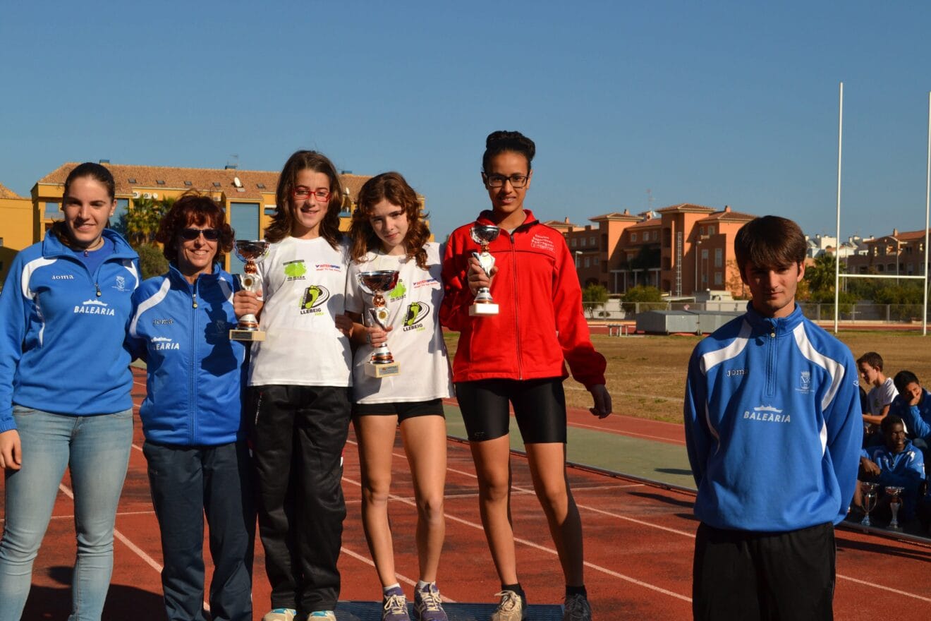 Podium comarcal infantil femenino