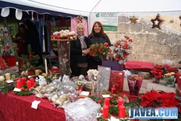 Stand de Viveros Chorro en la feria de Navidad de Jávea.
