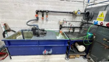 Banco de pruebas exclusivo para comprobación de bombas reparadas