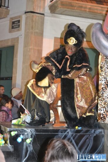 El Rey Baltasar en la cabalgata de Jávea