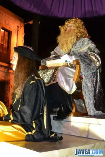 El Rey Gaspar en la cabalgata de Jávea