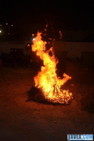 El pino monumental se quemó en la Calle San Antonio