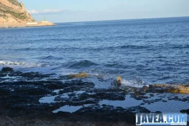 Final de la Playa de la Grava de Jávea
