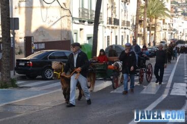 Gran número de ponis y caballos pasaron en el desfile tirando de carros