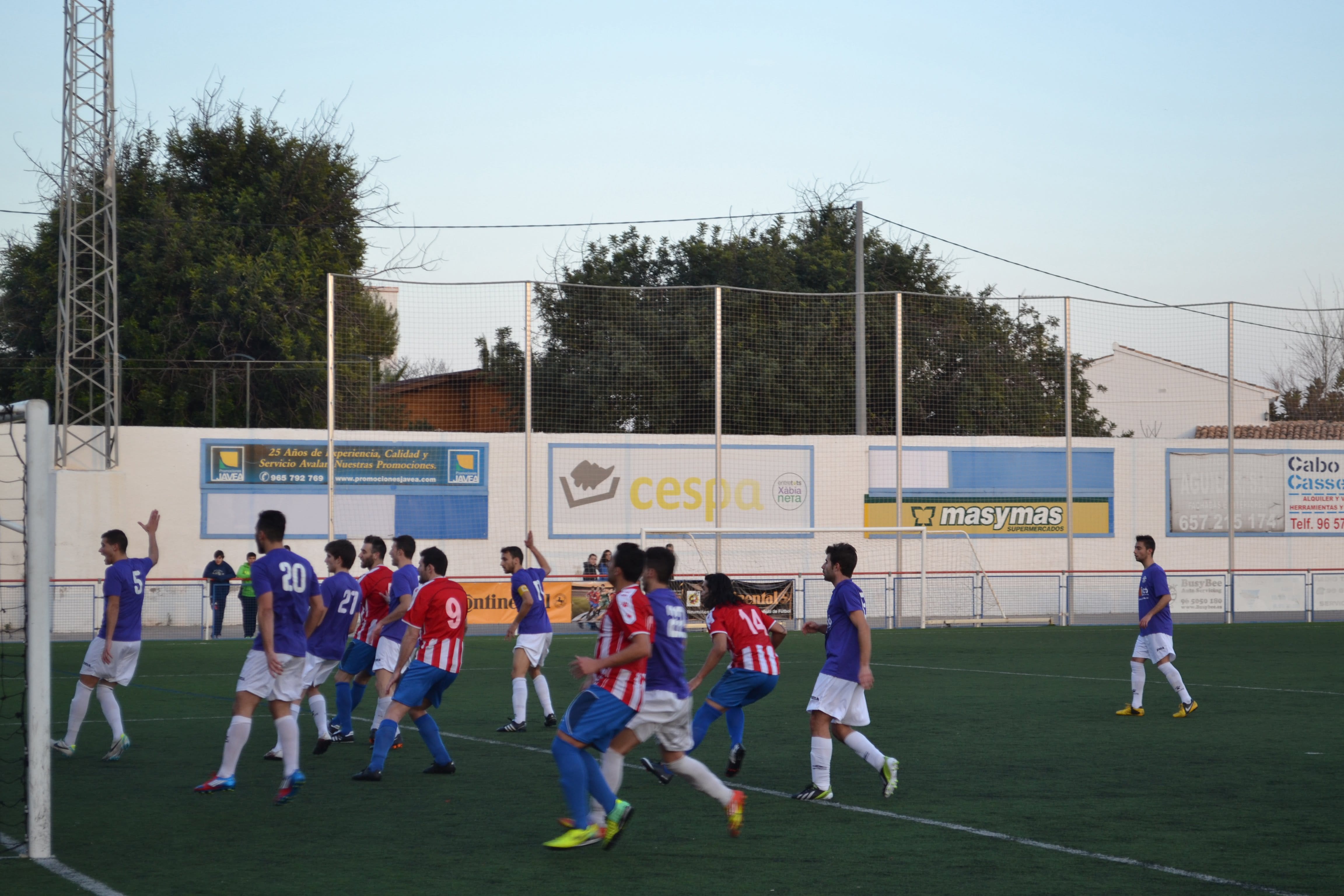 Mal partido del CD. Jávea ante el Canalense