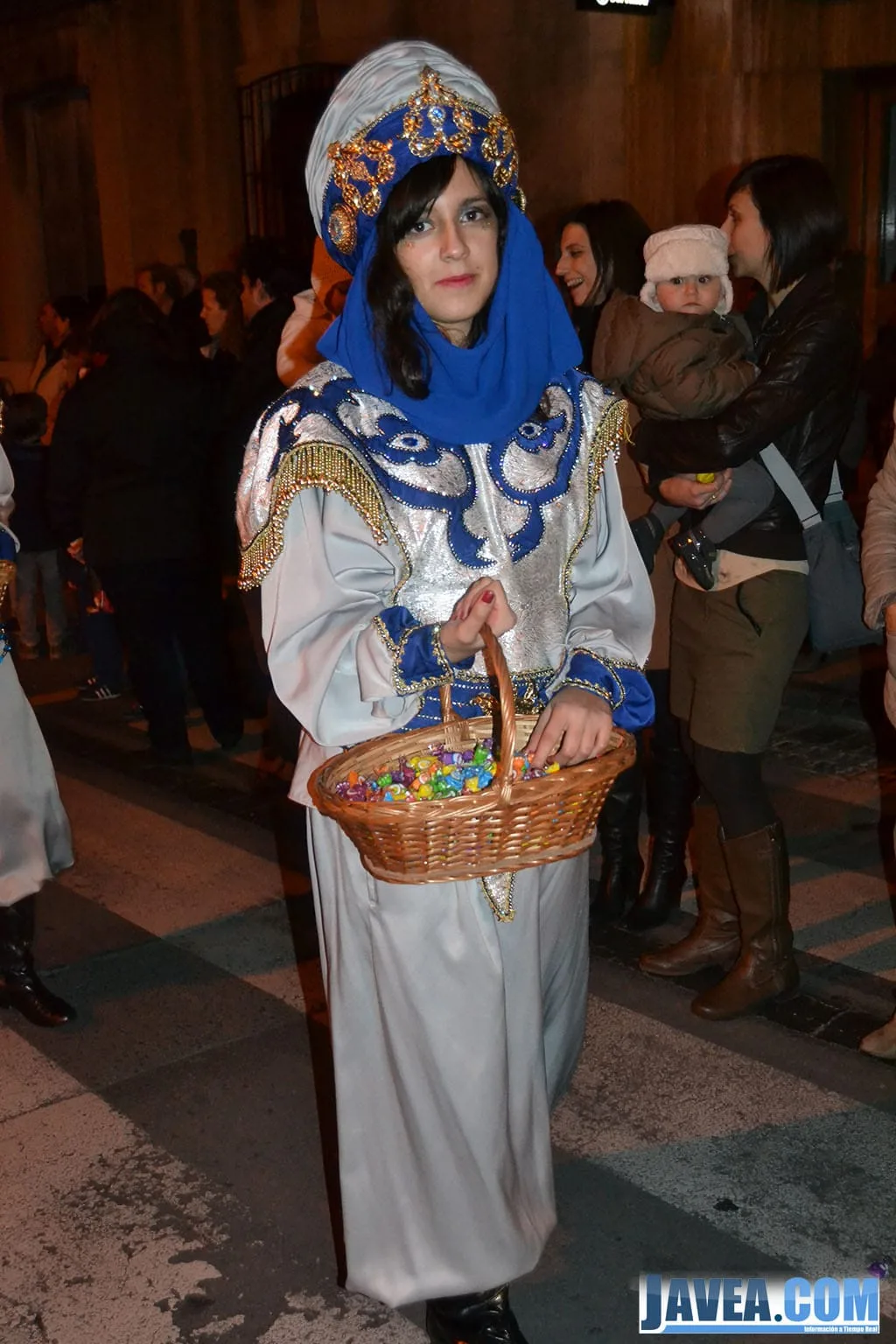Paje del Rey Melchor en la cabalgata de Jávea