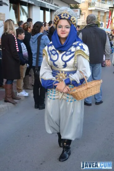 Paje del Rey Melchor en la cabalgata del puerto de Jávea