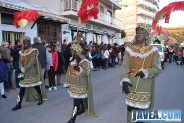 Pajes del Rey Baltasar durante la cabalgata del puerto