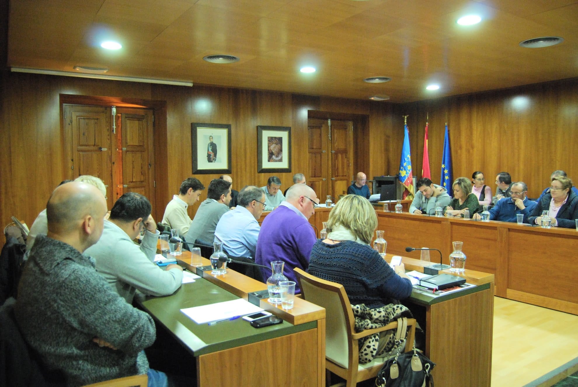 Pleno del mes de enero de 2014 en el Ayuntamiento de Jávea