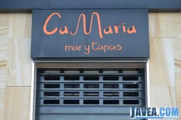 Restaurante Ca María en Jávea en primera línea de la Playa La Grava