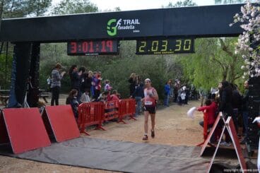 Corredor llegando a la meta