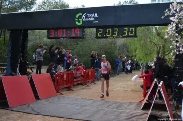 Corredor llegando a la meta