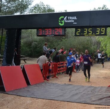 Cruzando la línea de meta