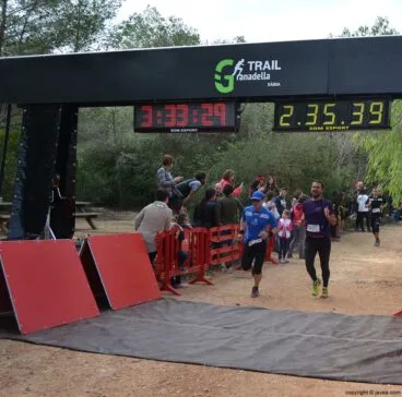 Cruzando la línea de meta