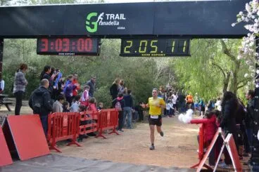 Después de las dos horas de carrera los corredores iban llegando en cuentagotas
