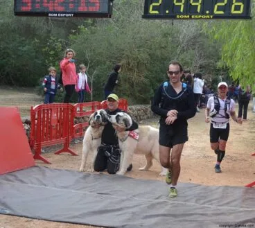 Las mascotas también participaron en la Granadella Trail de Xàbia