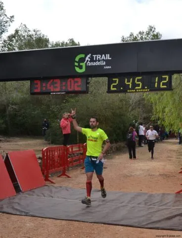 Llegada a la meta de la Granadella Trail de Xàbia