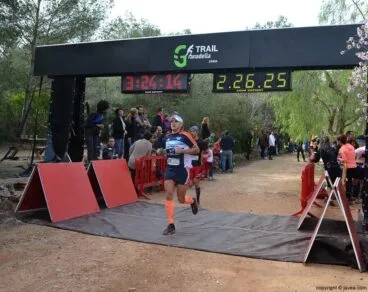 Llegada a la meta de uno de los corredores