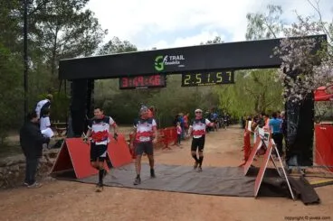 Llegada al punto de meta de la Granadella Trail de Xàbia